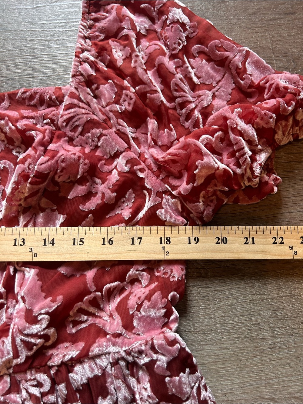 Torrid Babydoll Blouse Womens Size 0 Large Pink Floral Puff Sleeve Smocked Back - Picture 4 of 9
